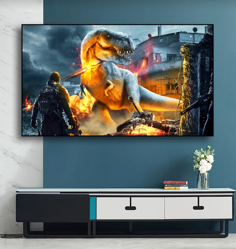 TrueThrow Black Crystal ALR Projection Screen projection