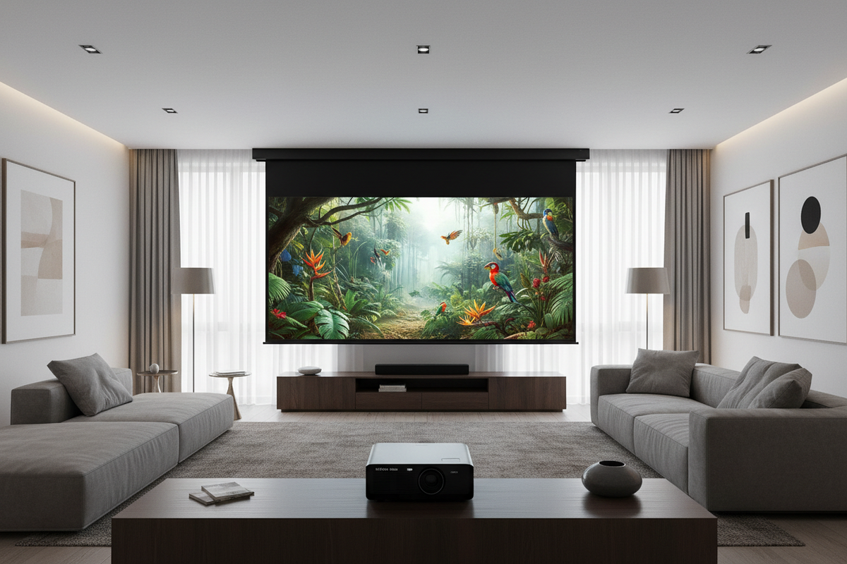 TrueThrow Black Crystal ALR Projection Screen